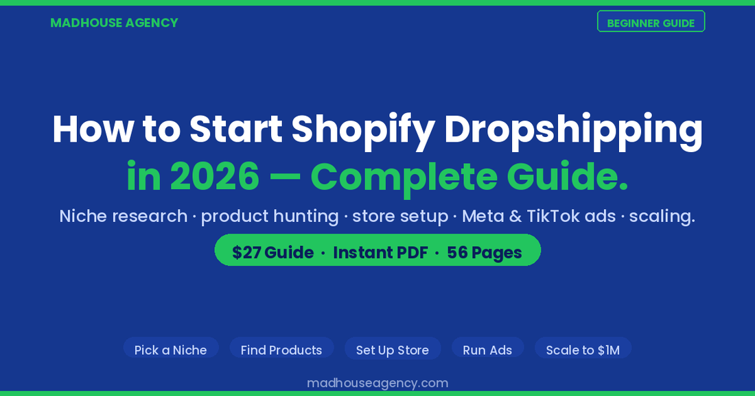 How to Start Shopify Dropshipping in 2026